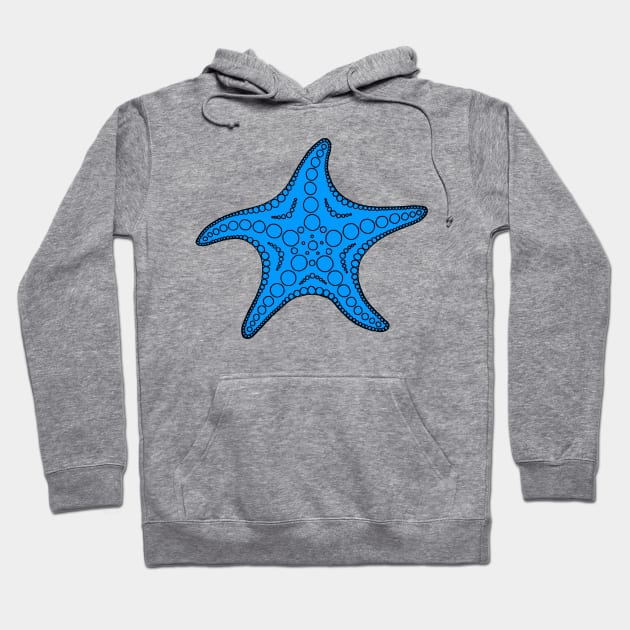 Starfish (black/indigo) Hoodie by calenbundalas